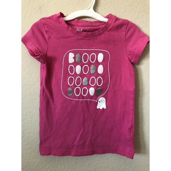 Lot of 2 Holiday Easter Egg Halloween Sparkle Short Sleeve Girls Top Size XS 4/5 - Picture 5 of 7